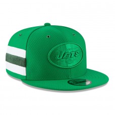 Men's New York Jets New Era Kelly Green 2018 NFL Sideline Color Rush Official 9FIFTY Snapback Adjustable Hat 3062739